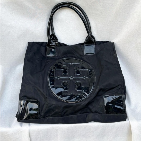 Tory Burch Outlet: Ella bag in synthetic leather - Black